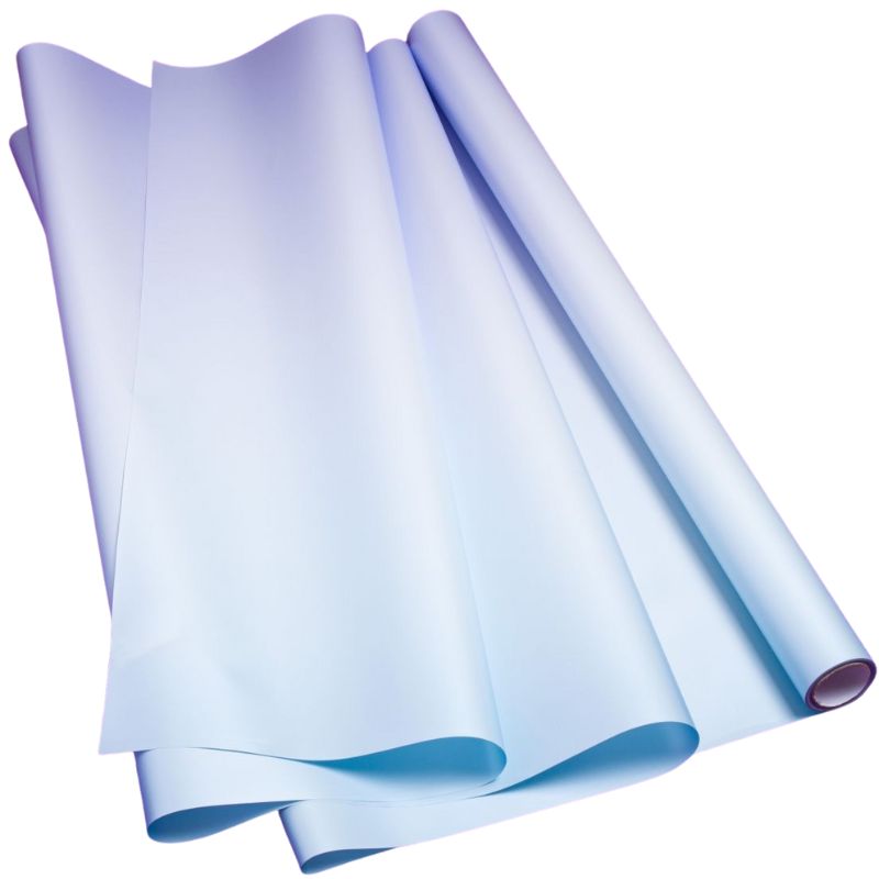 Плівка пакувальна "Unison" /PPG-12/ перламутрова Pastel Diamont silk Gradient 60см*7м, блакитний та барвінок