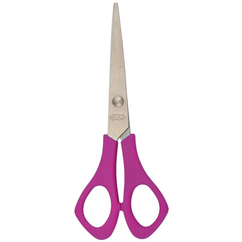 Children's scissors for Left-handed "ZiBi" 142mm /ZB.5002-10/ KIDS Line, pink (1/12/288)