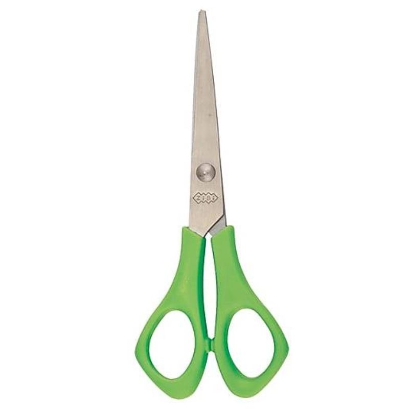 Children's scissors for Left-handed "ZiBi" 142 mm /ZB.5002-15/ KIDS Line, light green (1/12/288)