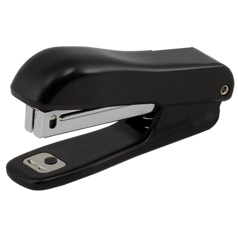 Stapler "BuroMAX" No. 10, 10 sheets. /BM.4102-01/ JOBMAX, 90x39x24mm, black, plastic round (1/12/300)