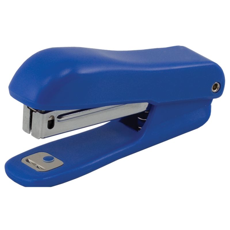 Stapler "BuroMAX" No. 10, 10 sheets. /BM.4102-02/ JOBMAX, 90x39x24mm, blue, plastic round (1/12/300)