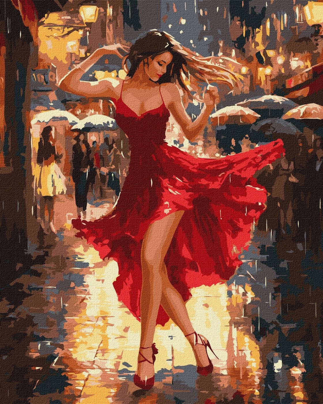 Paint by number "Ideyka" /KHO8498/ "Dance in the rain" 40*50 cm