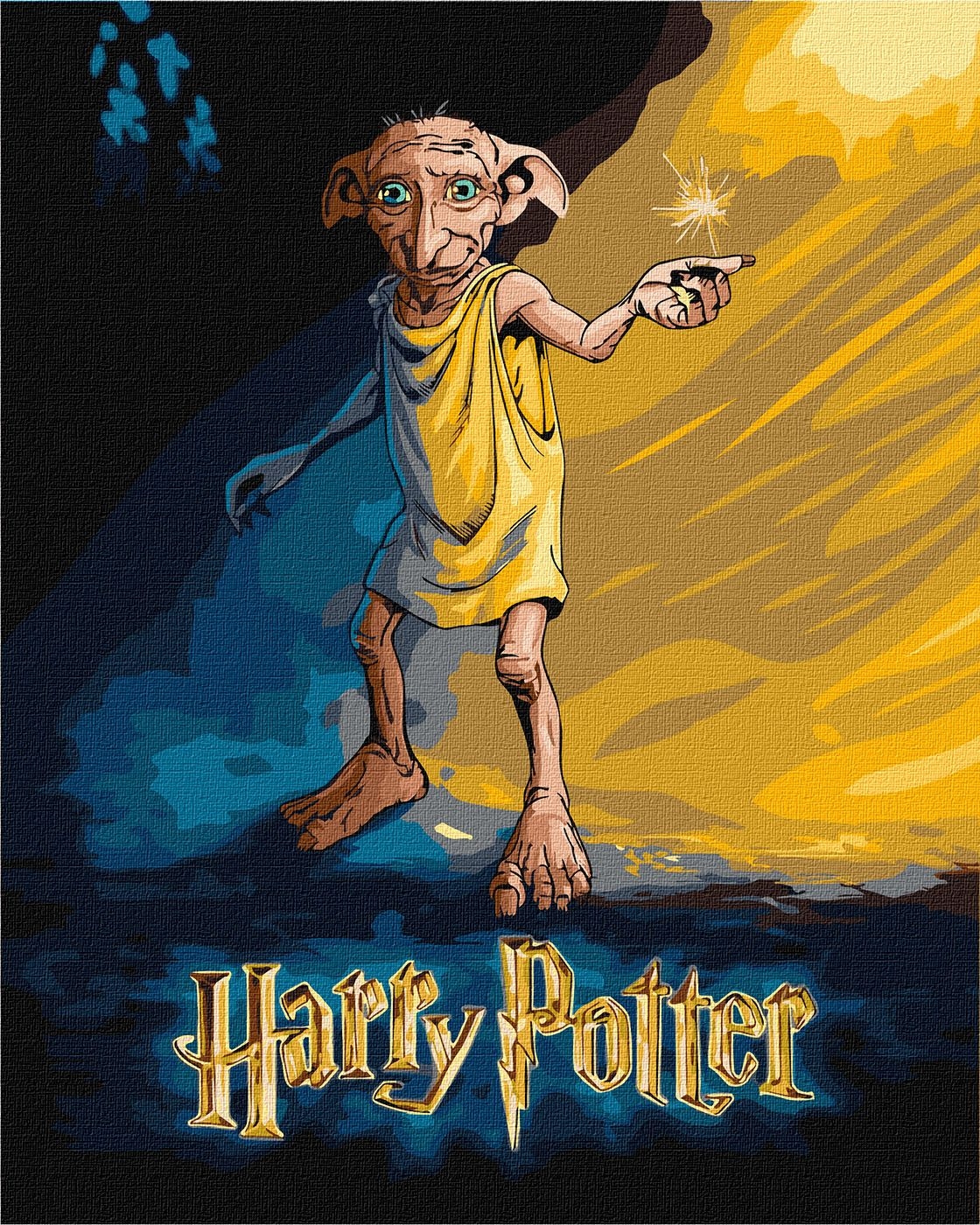 Picture by number "Ideyka" /KHO5221/ "Harry Potter: Dobby Poster" 40*50cm