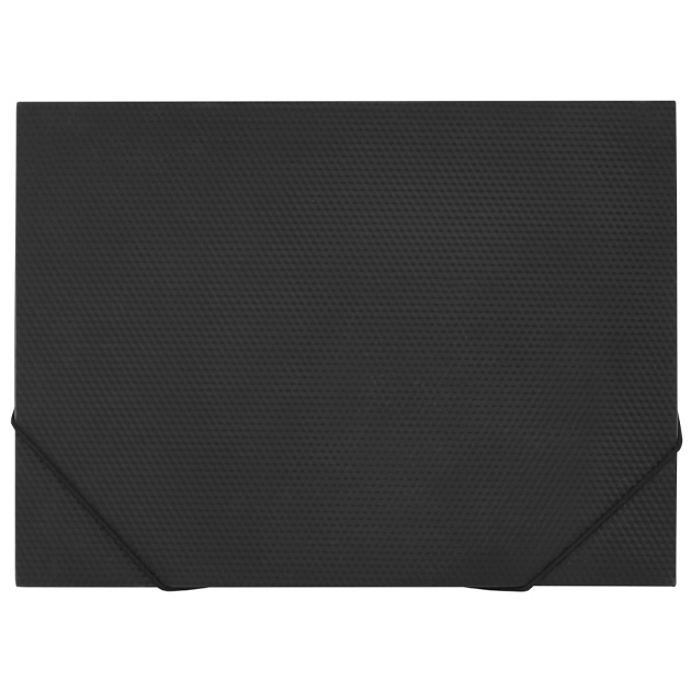Folder on rubber A3 "Economix" /E31629-01/ texture "orange" Black (1/5/30)
