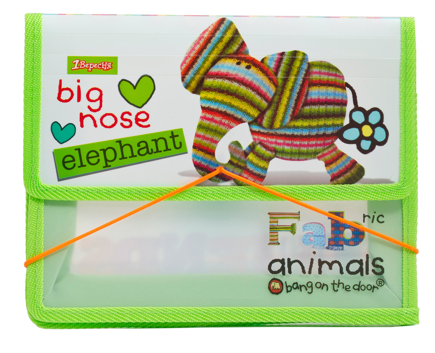 Folder for notebooks pl. on rubber band B5 "1B" /491027/ "Animals Factory" (10)