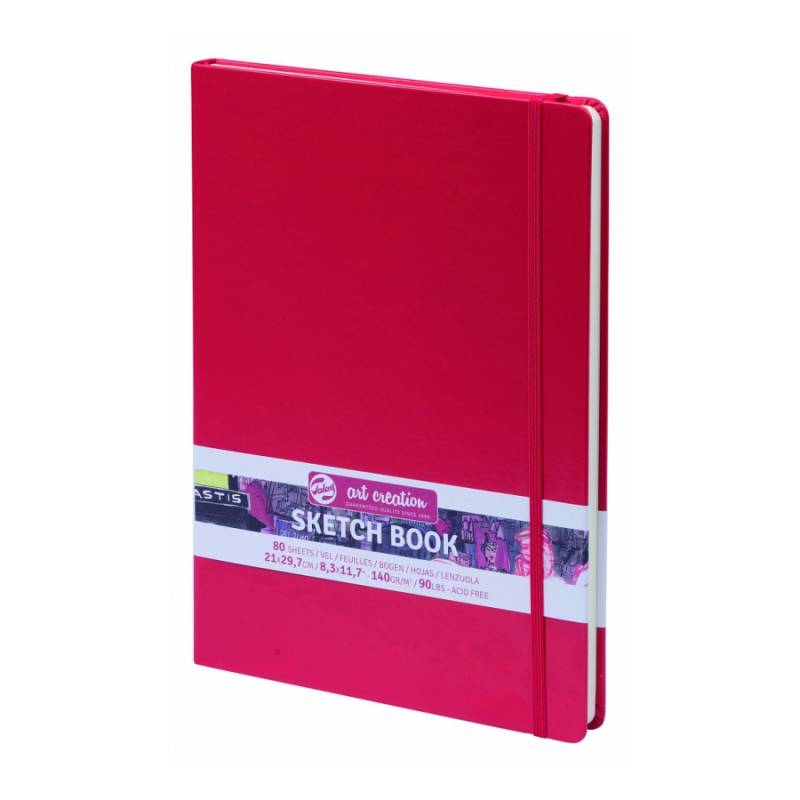 Sketchbook "Royal Talens Art Creation" A4/80 sheets. /596/ 140g/m, red (1/10)