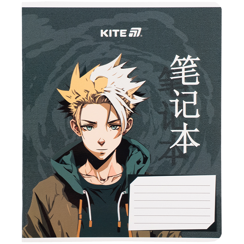 Зошит уч. "Kite" 18арк.# /K25-236-1/ гібр. лак + УФ лак, Kite Anime (20/400)