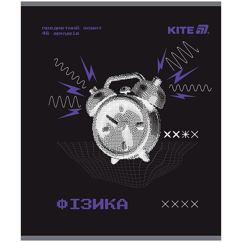 Зошит уч. "Kite" 48арк.# /K25-240-2/ ПРЕДМЕТКА гібр лак+УФ, Tehno, фізика (10/200)