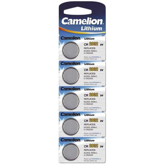 Battery "Camelion" /CR 2032/5bl/640/122/ lithium, 3V, coin 20*3.2mm (5/50)
