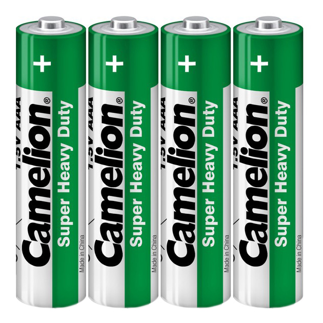 Battery "Camelion" /R03/4shrink (green)/471/543/ salt, 1.5V, little finger (4/60)