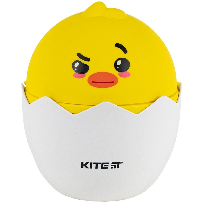 Настільний контейнер для сміття "Kite" /K24-009-3/ жовтий, 16х21 см (1/8)
