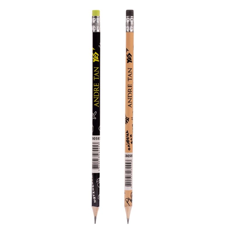 Pencil "Yes"/280585/ by ANDRE TAN with triangle eraser. 36 pcs/tube (36/360/2160)
