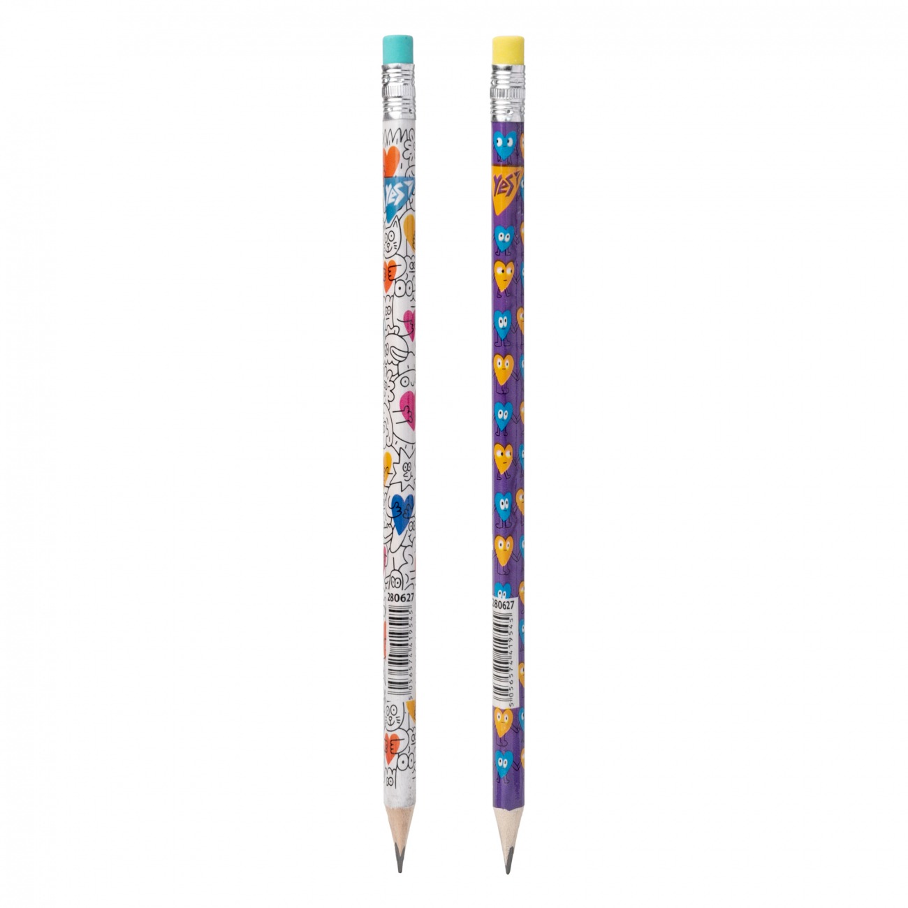 Pencil pr. "Yes"/280627/ "Stand with Ukraine" with triangle eraser. 36 pcs/tube (36/540/2160)