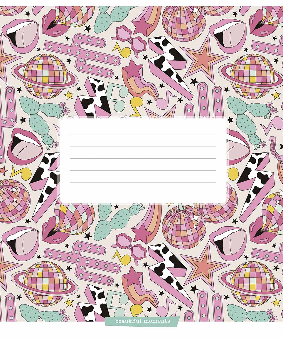 Student's notebook "Star" 12 sheets # /3503K/ VD varnish (30/360)