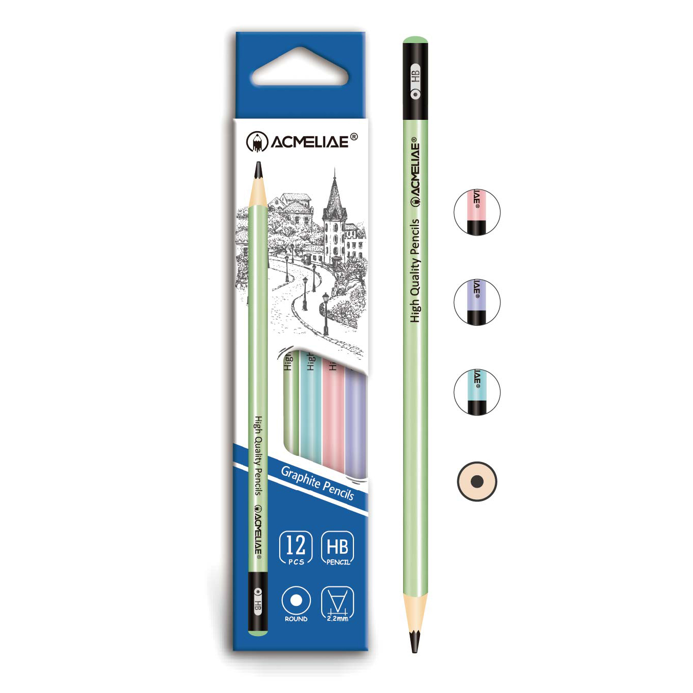 Pencil h/g "Acmeliae" /43516/ round HB (12/144)