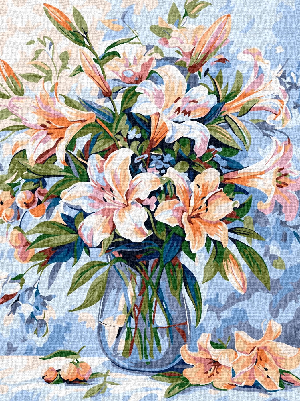 Painting by numbers "Ideyka" /KHO3281/ "Flower poem" 30x40 cm