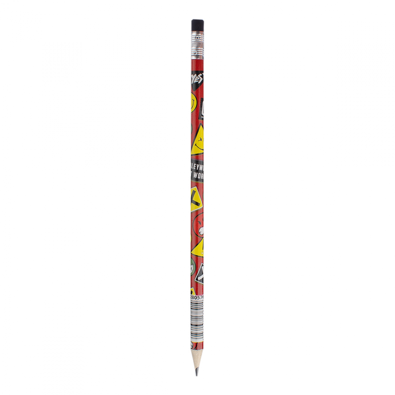 Pencil "Yes"/280576/ "Smiley World" HB made of rubber. 36 pieces/tube (sharpened) (36/360/2160)