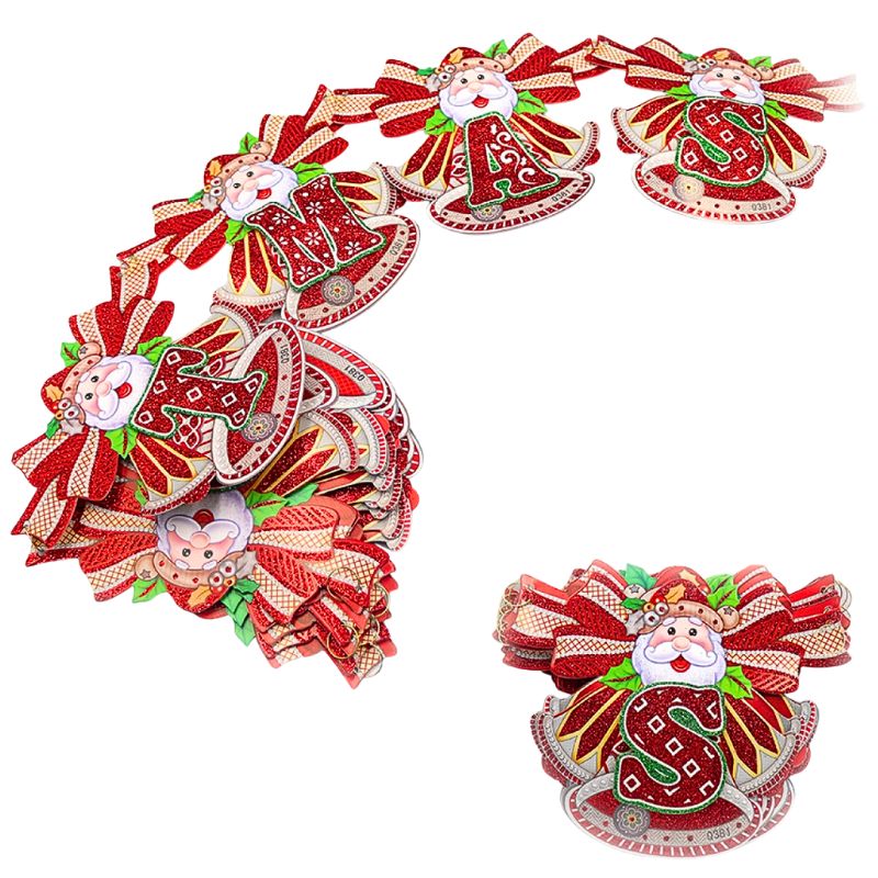 String garland "JO" /IMG_123239_2/ "Merry Christmas" 20*20cm, 2.8m (1/5/200)