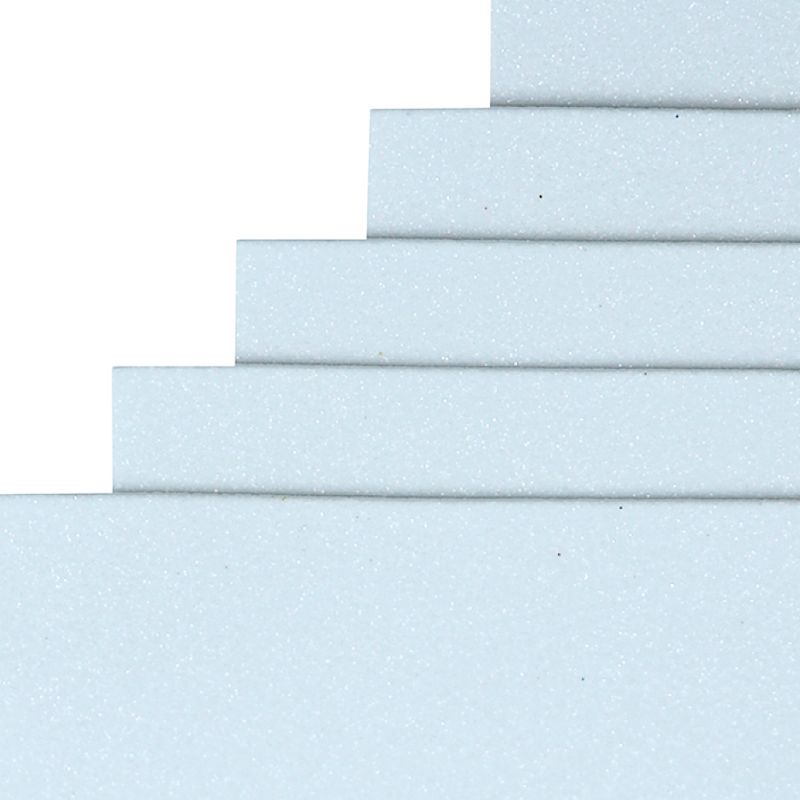 Flexica (foamiran) "JO" /17GLA4-047/ EVA 1.7±0.1MM A4 "White" GLITTER HQ 10 pcs/pack (1/96)