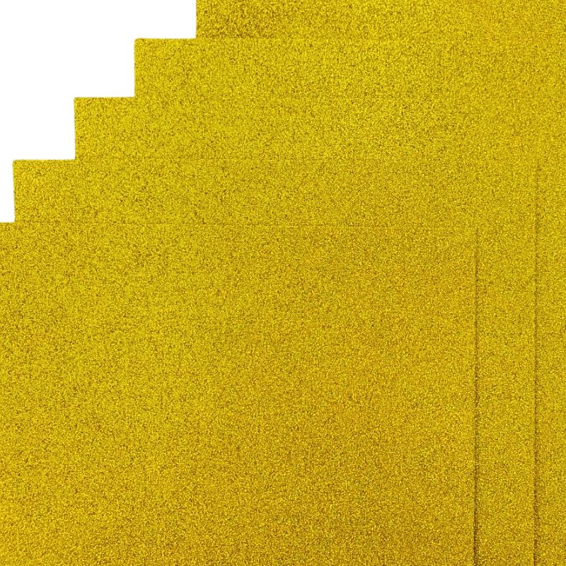 Flexica (foamiran) "JO" /17HA4-5003/ EVA 1.7±0.1MM A4 "Golden" HOLOGRAMM HQ 10pcs/pack (1/96)