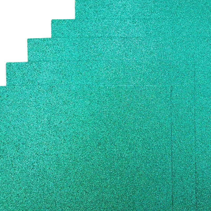 Flexica (foamiran) "JO" /17HA4-5007/ EVA 1.7±0.1MM A4 "Turquoise" HOLOGRAMM HQ 10pcs/pack (1/96)