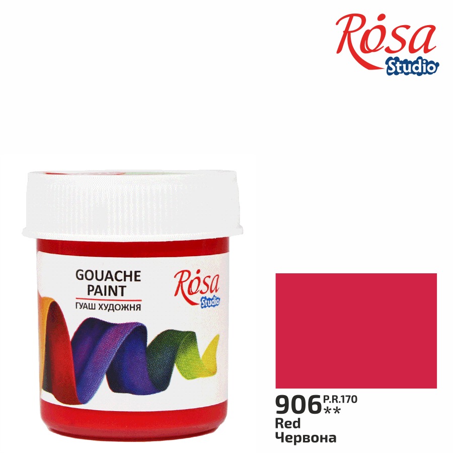 Gouache "ROSA Studio" 40 ml /906/ Red