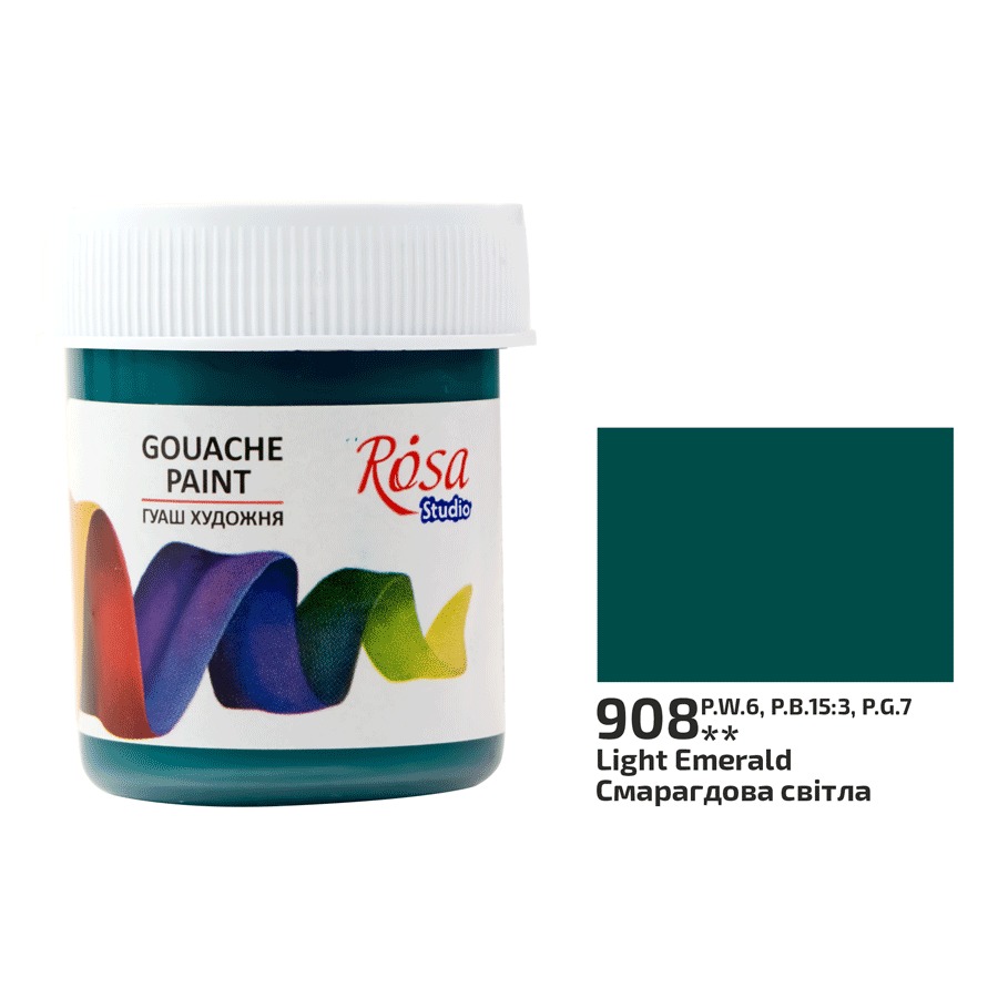 Gouache "ROSA Studio" 40 ml /908/ Emerald light