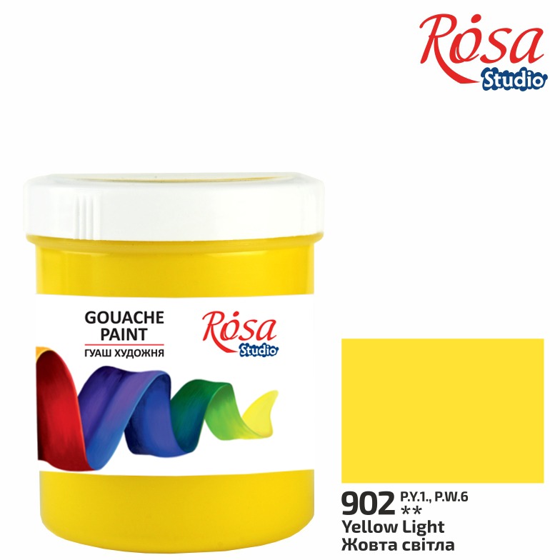 Gouache "ROSA Studio" 100 ml /902/918/ Light yellow