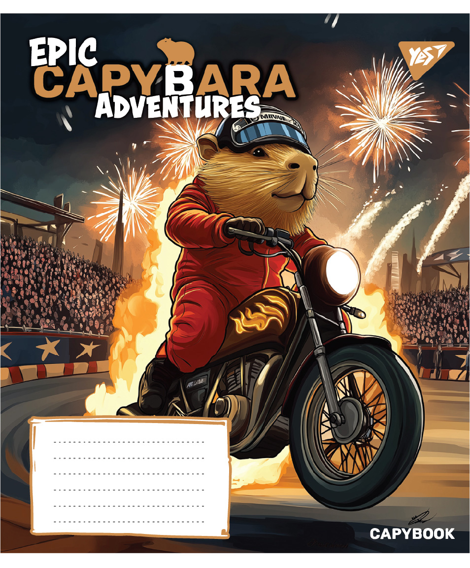Зошит уч. "YES" 18арк.== /767795/ "Капібара Epic Capybara" (25/400)