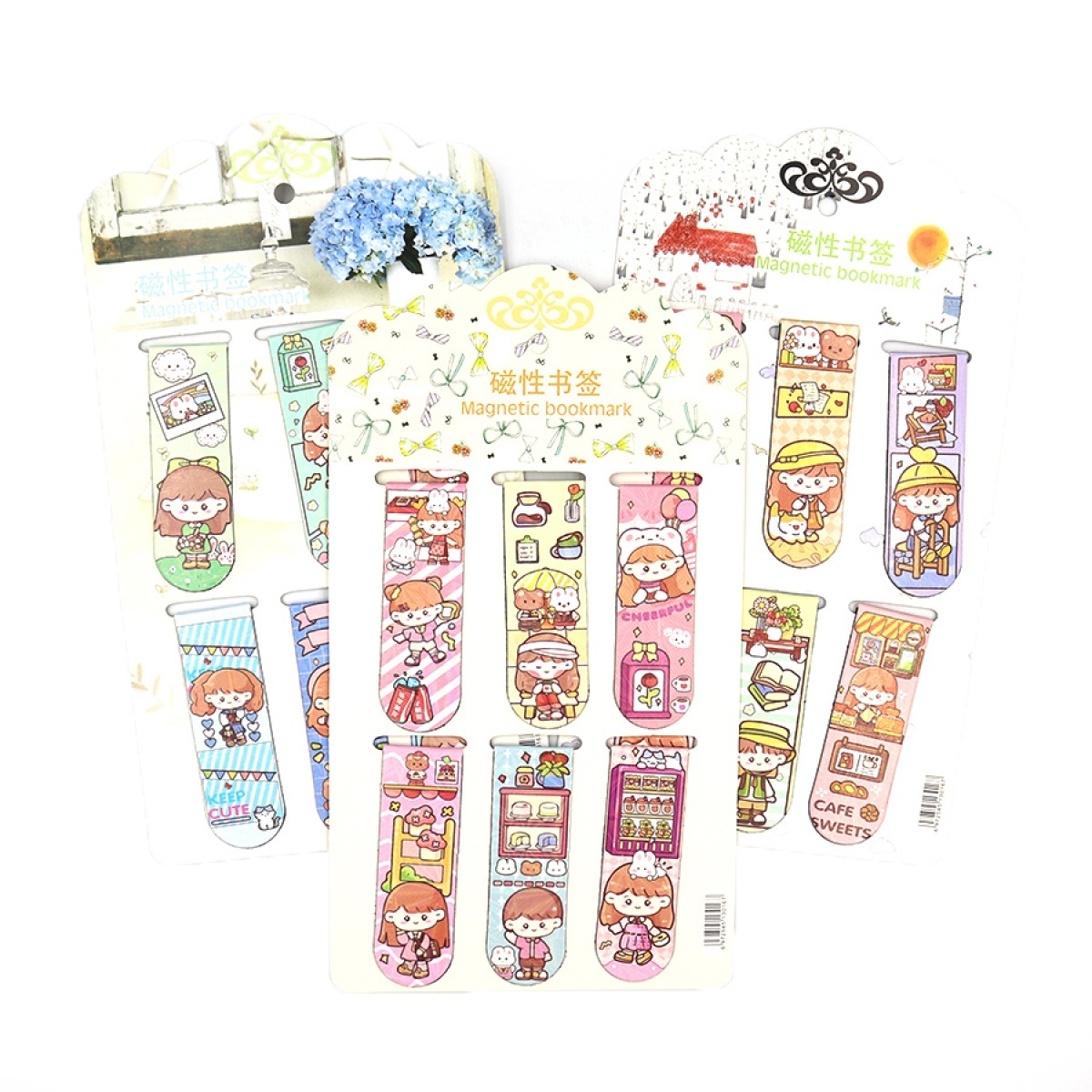 Bookmark-magnet "JO" /HX2271-30/ "Kids" 6 pcs., mix