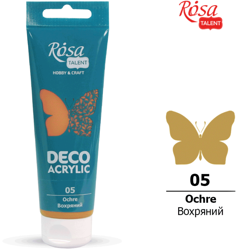 ACRYLIC for decoration "ROSA TALENT" /05/ Ocher, matte 75 ml (1/4)
