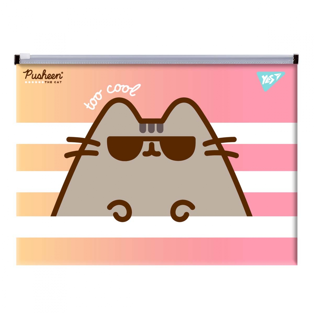 Envelope folder with runner B5 "YES" /492031/ "Pusheen" (12/120)