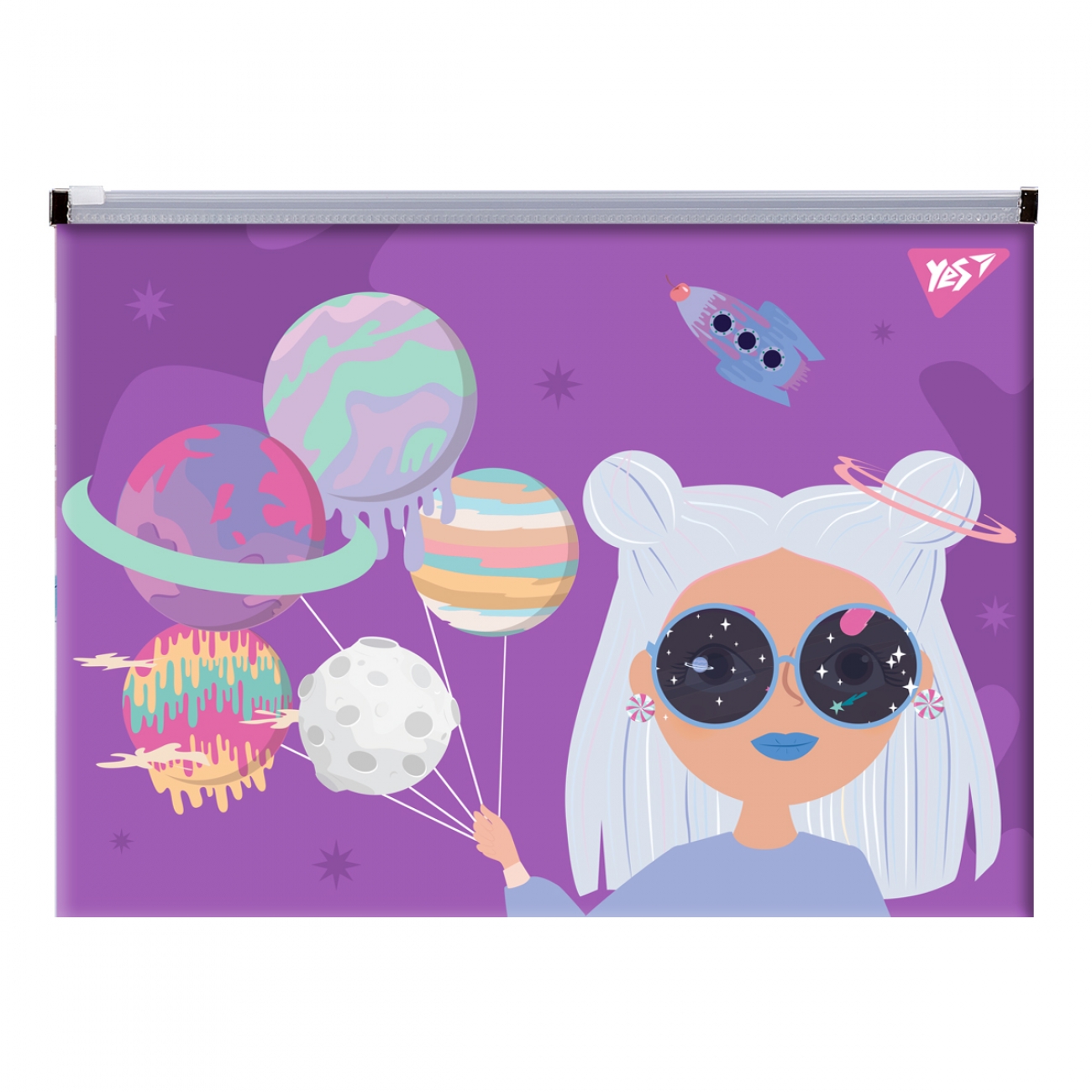 Envelope folder with B5 runner "YES" /492028/ "Space Girl" (12/120)