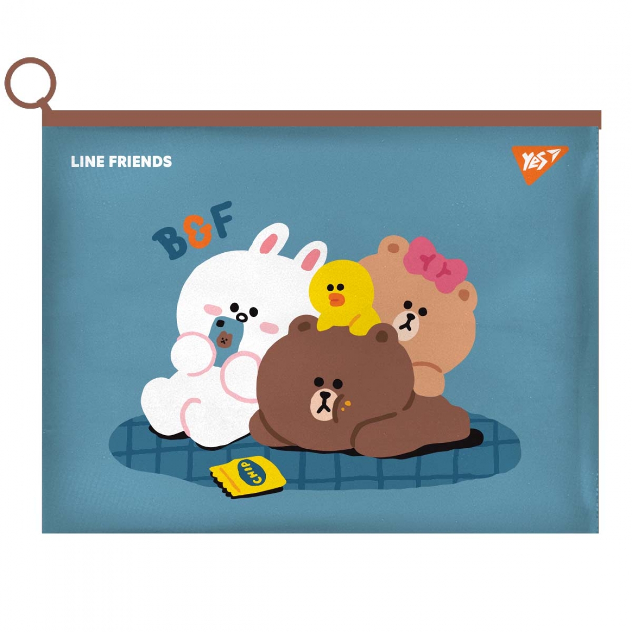 Envelope folder with runner B6 "YES" /492095/ "Line Friends. Cony" (12/144)