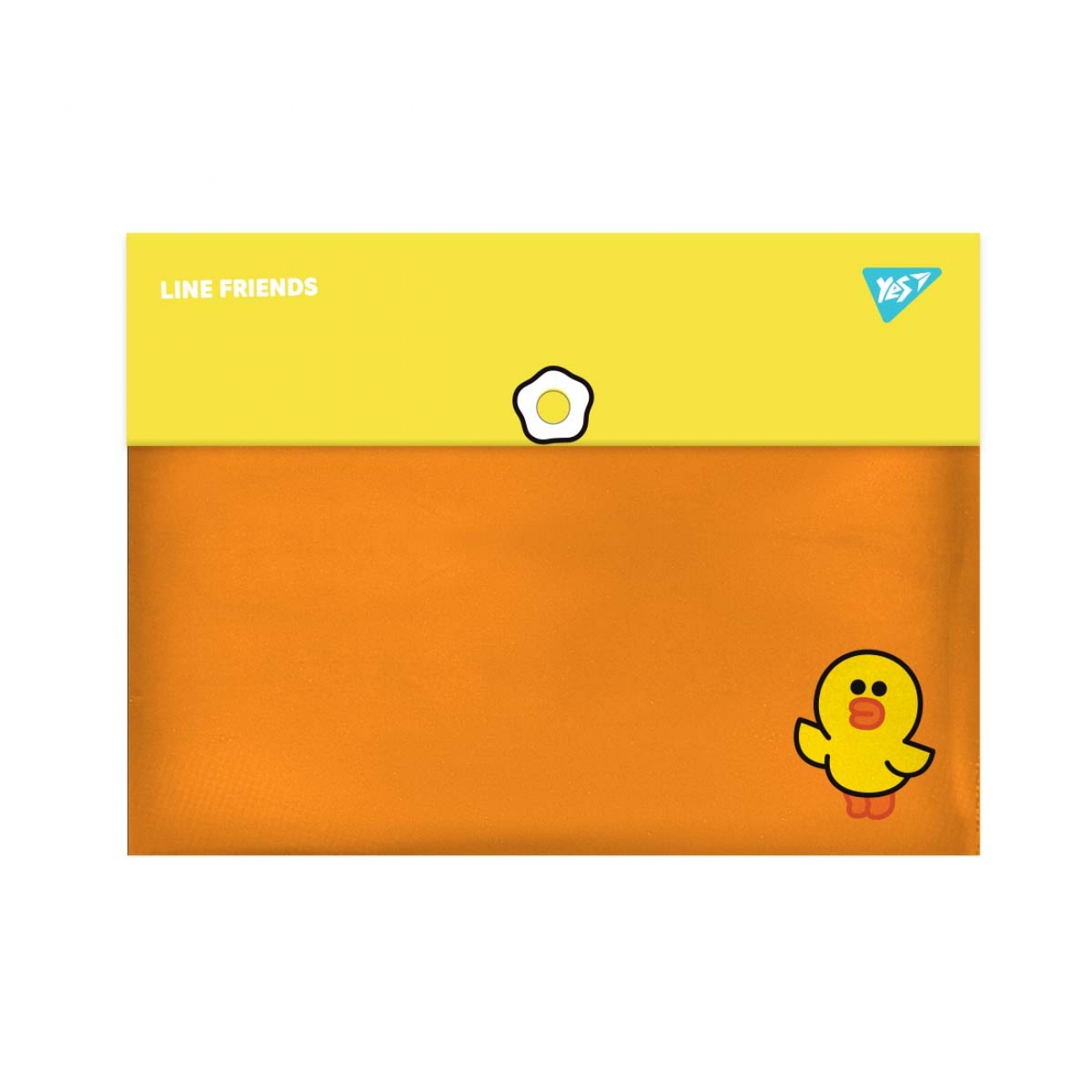 Папка-конверт на кнопці А4 "Yes" /492081/ "Line Friends" (1/12/60/120)