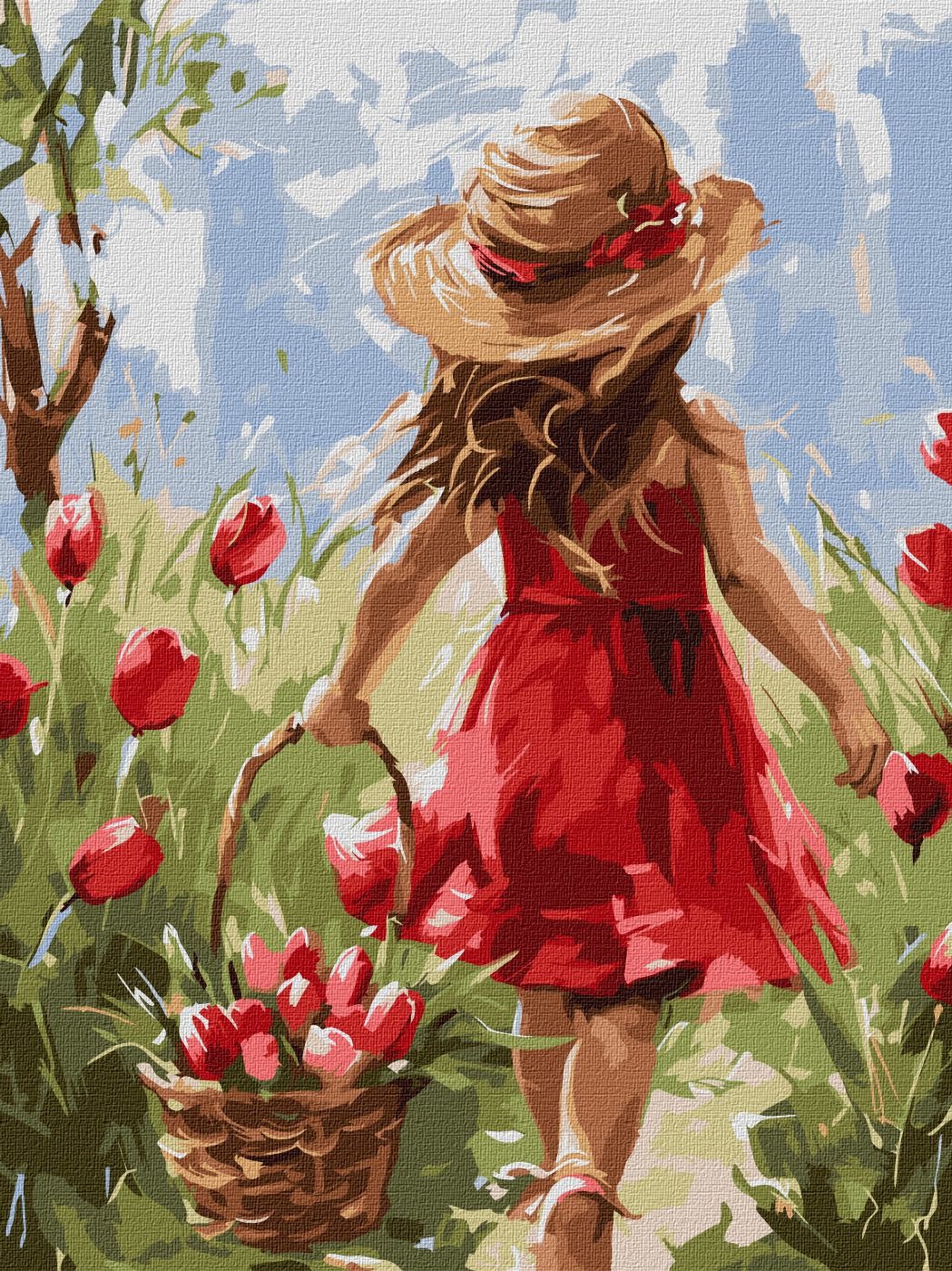 Painting by numbers "Ideyka" /KHO8469/ "Flower joy" 30x40 cm