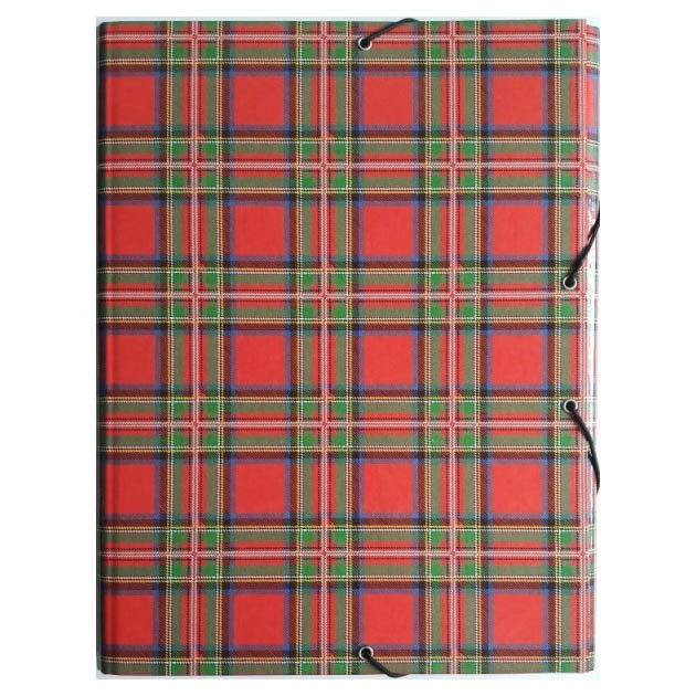 A4 folder /iTEM310\20, 20 mm., on an elastic band, mix/scotland (20)