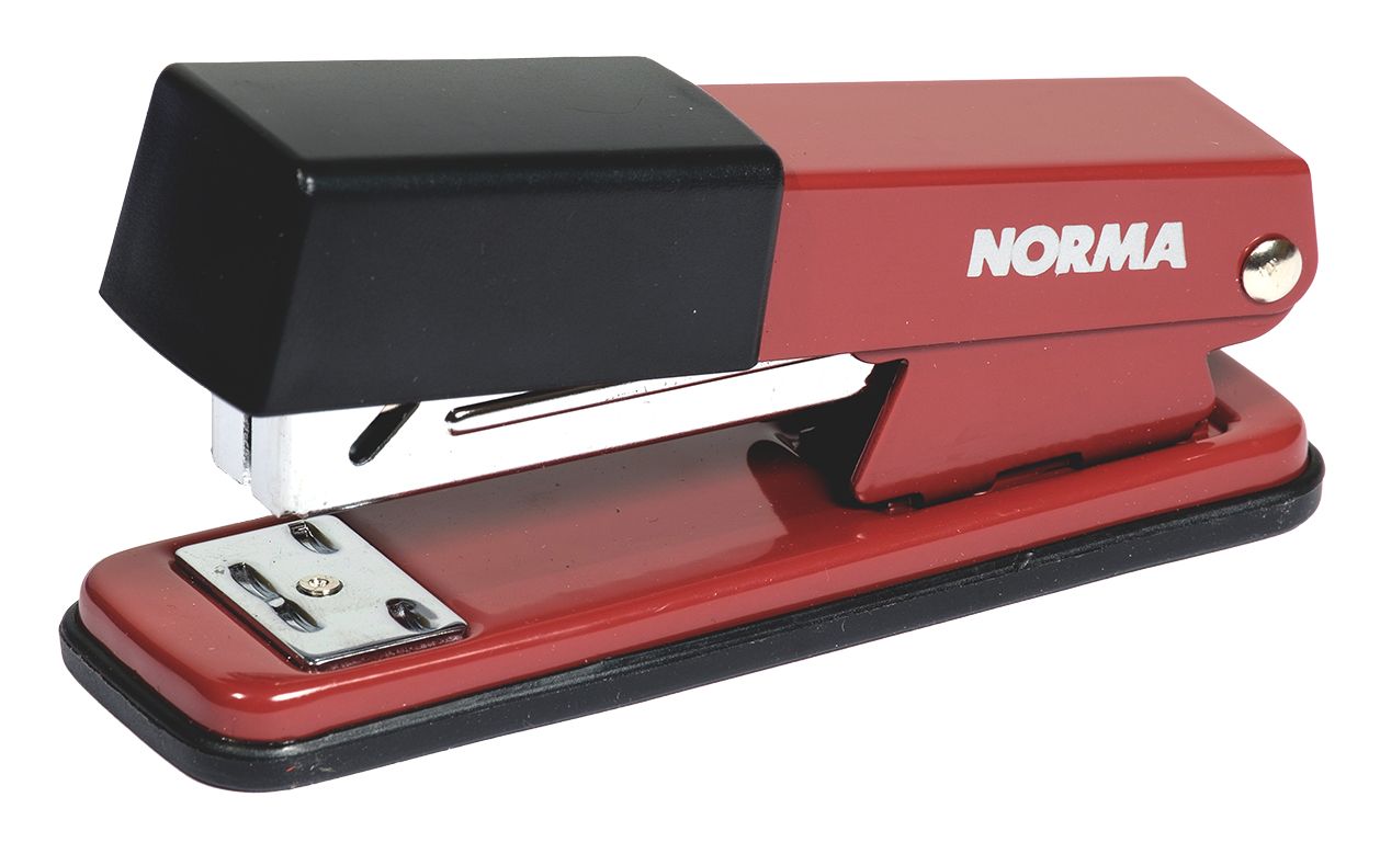 Степлер №24/6-26/6, 20арк. "NORMA" /4122N-01/ 50мм, метал., червоний (1/12/96)