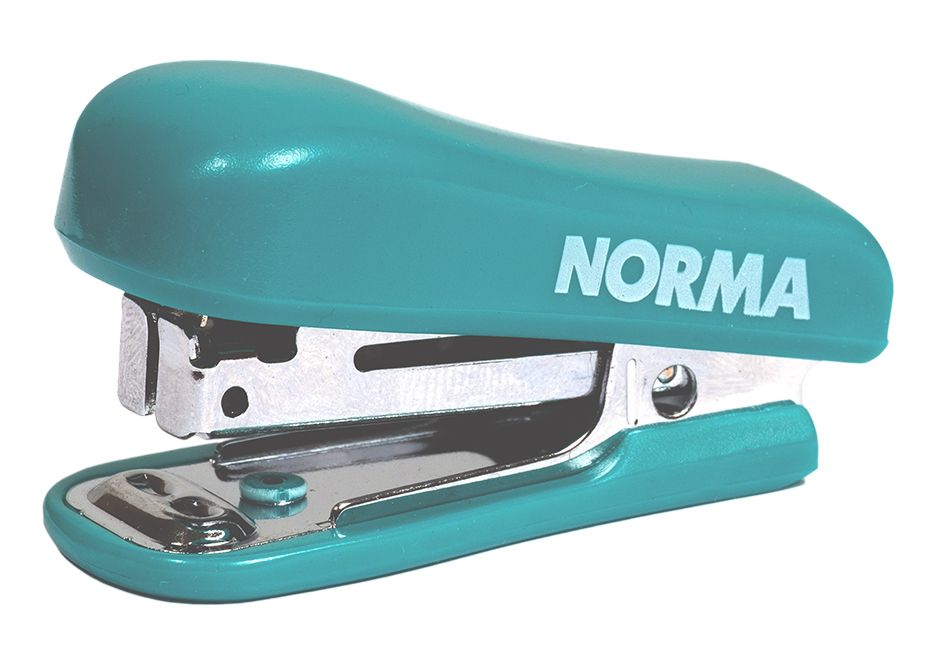 Степлер №10/4, 8арк. "NORMA" /4051N-04/ 27 мм,  з дестепл., зелений (1/12/300)