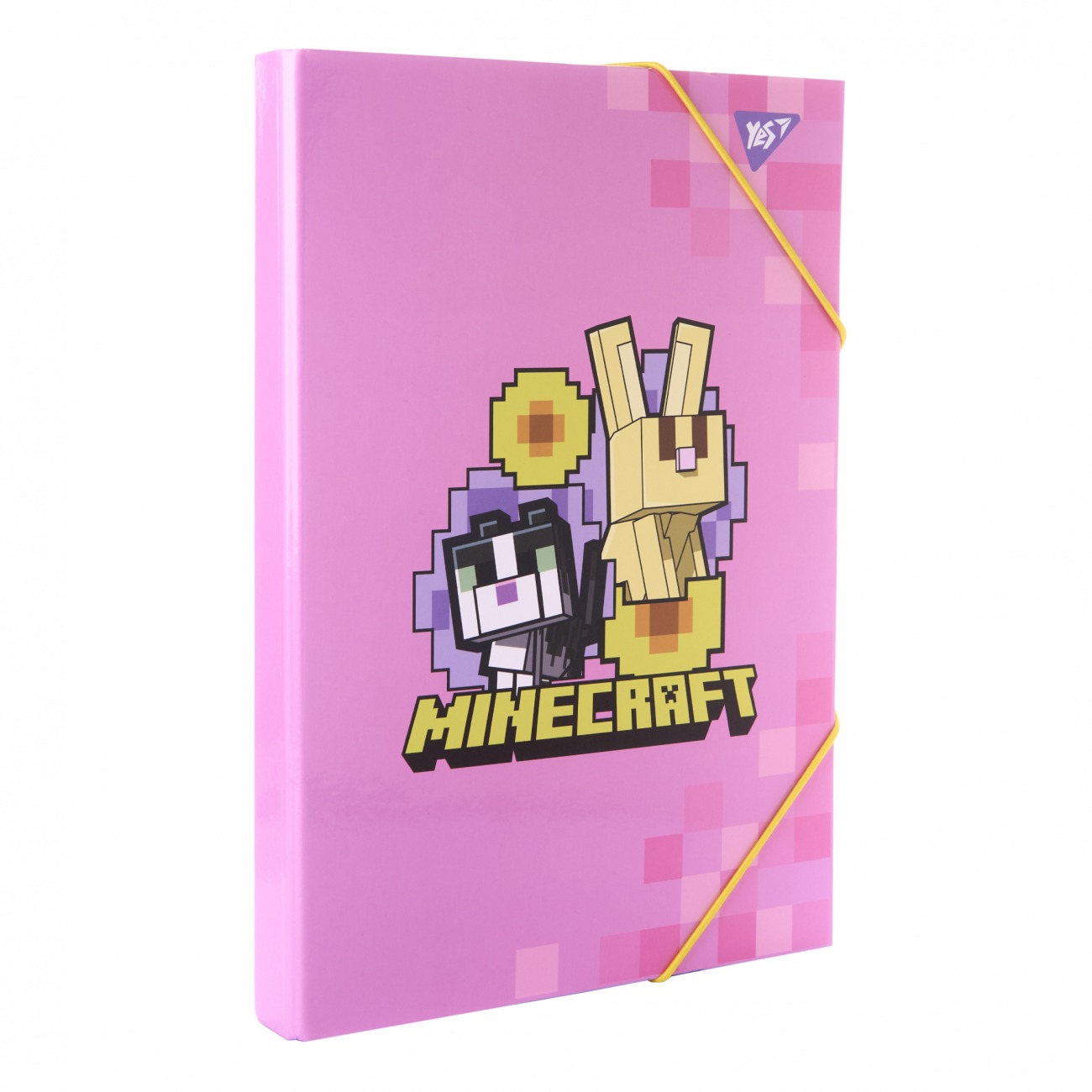 Папка для праці картон на гумці А4 "YES" /500248/ "Minecraft.Spring" (1/24)