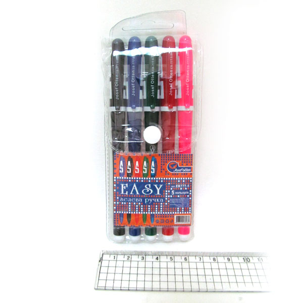 Set of gel pens "JO" /EB777-5 /9462/ 5 pcs. (1/24)