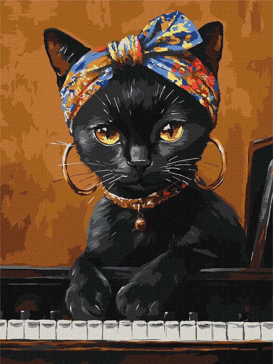 Painting by numbers "Ideyka" /KHO6766/ "Unusual kitty" 30*40cm