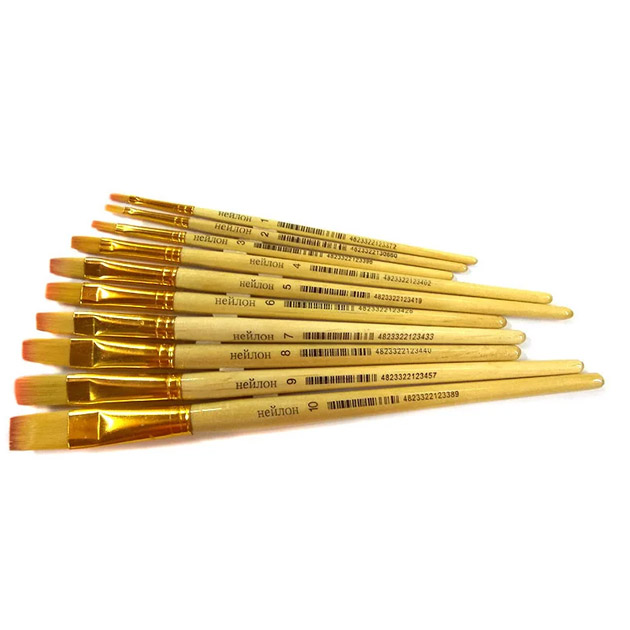 Brush nylon FLAT "JO" No. 4 (25/250)