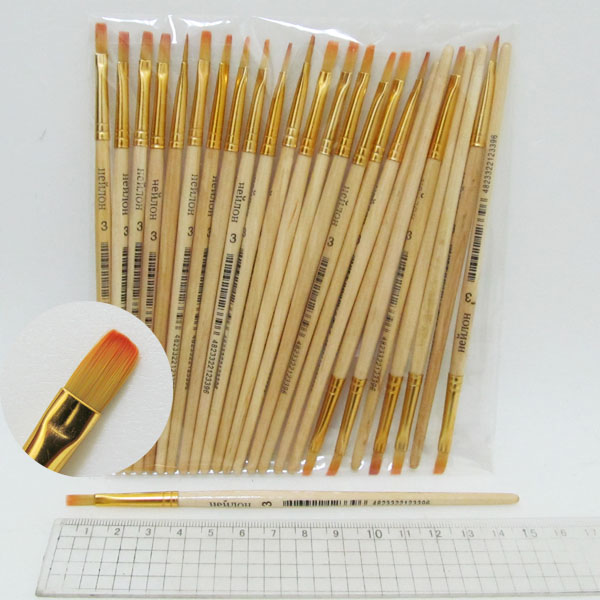Brush nylon FLAT "JO" No. 3 (25/500)