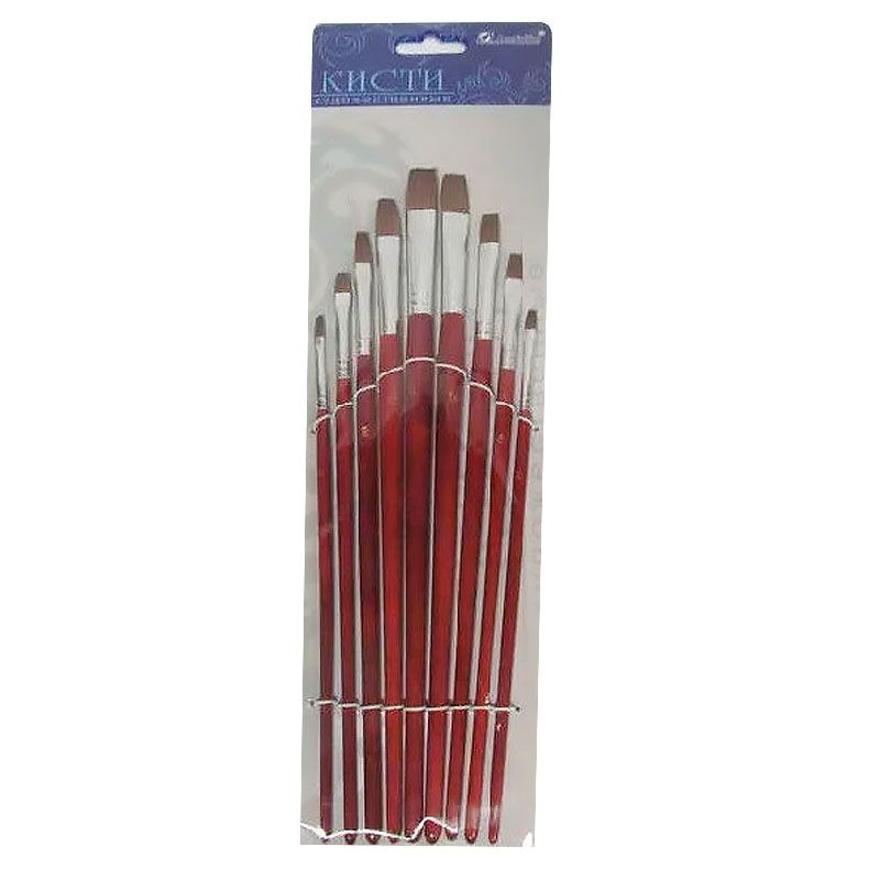 Set of brushes "JO" pony /1972/ 9 pcs flat (12)