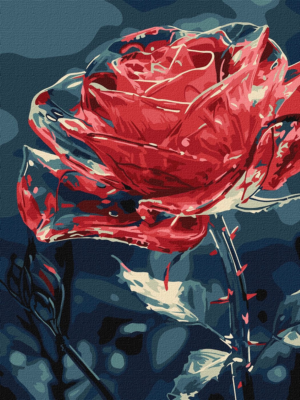 Painting by numbers "Ideyka" /KHO3285/ "Crystal flower" 30*40cm