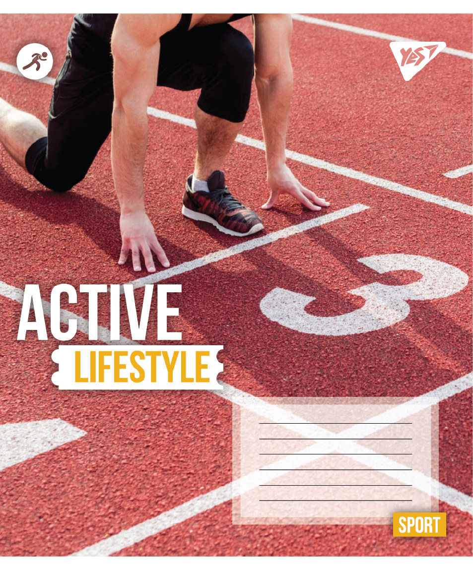 Зошит уч. "YES" 48арк.# /767712/ "Active lifestyle" (10/200)