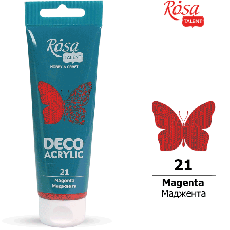 ACRYLIC for decoration "ROSA TALENT" /21/ Magenta, matte 75 ml (1/4)