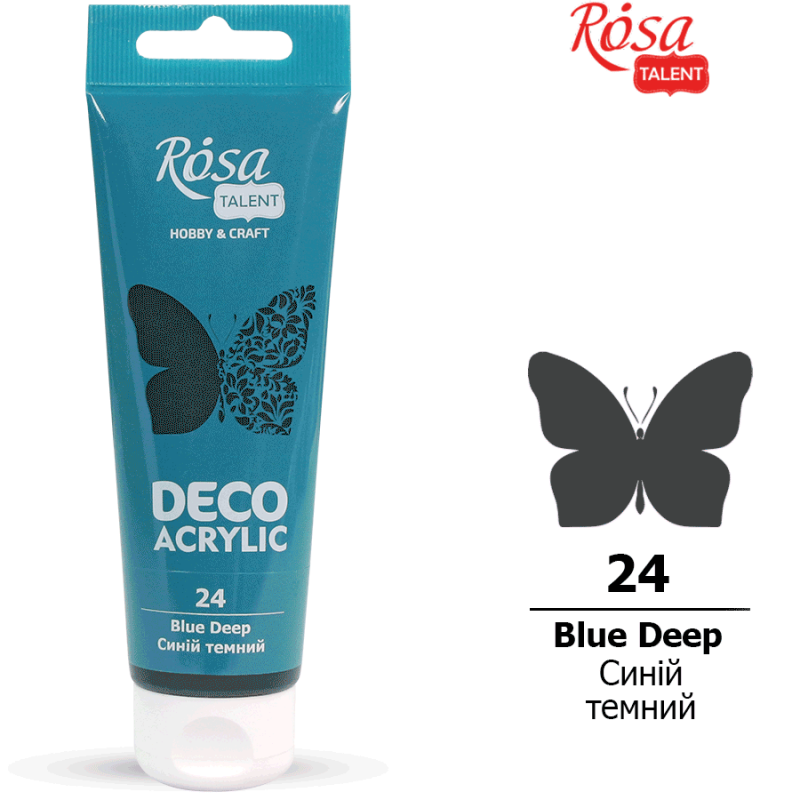 ACRYLIC for decoration "ROSA TALENT" /24/ Dark blue, matte 75 ml (1/4)