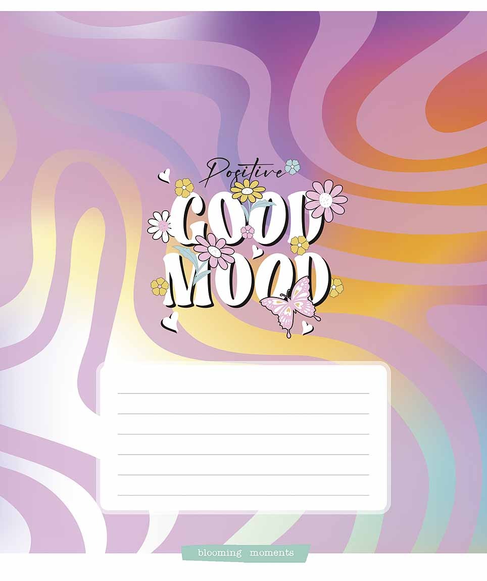 Зошит уч. "Школярик" 24арк.# /3504K/ "Good mood" виб.УФ-лак (дівчинка) (25/200)